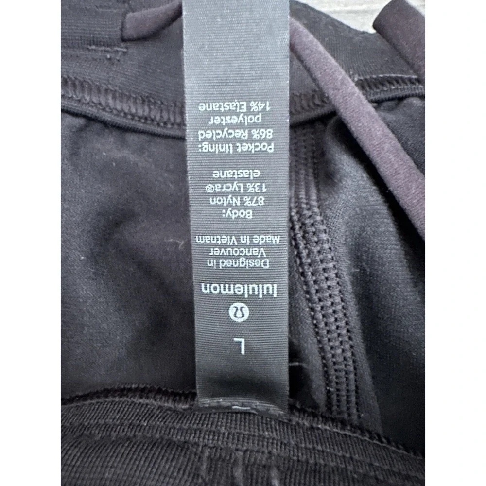 Lululemon Discipline Pant Mens Large Black Microfiber Stretch Athletic M5571S‎